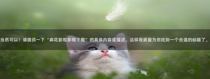 欧美影院在线：当然可以！请提供一下“麻花影视影视下载”的具体内容或描述，这样我就能为您找到一个合适的标题了。